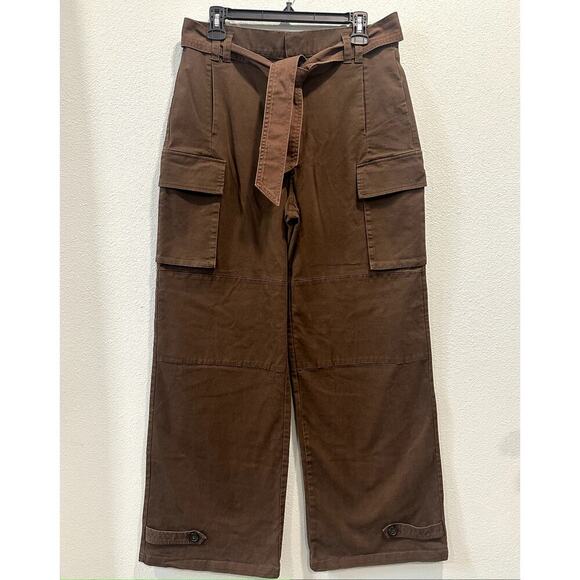 Bardot tybi cotton cargo pant in chocolate - Picture 3 of 7
